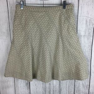 Massino Cotton Embroidery Lined Skirt Size 4